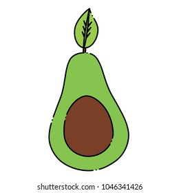 avocado half icon