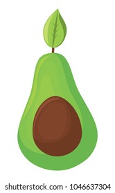 avocado half icon