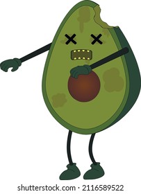 Avocado has become a zombie and wants to eat you