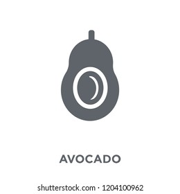Avocado icon. Avocado design concept from Fruit and vegetables collection. Simple element vector illustration on white background.