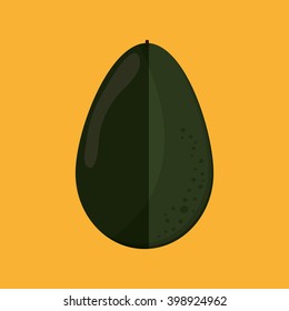 Avocado icon design, vector illustration