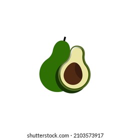 avocado icon design vector templates white on background