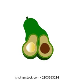avocado icon design vector templates white on background