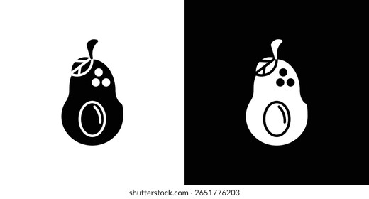 Avocado icon of a flat style vector