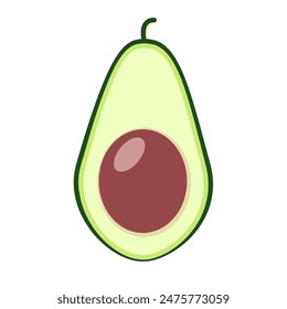Avocado icon. Avocado fruit organic.