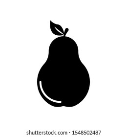 avocado icon, fruit vector illustration
