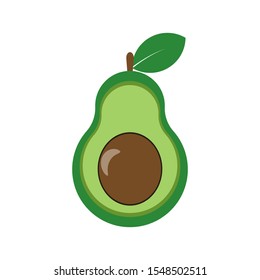 avocado icon, fruit vector illustration