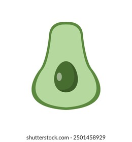 Avocado-Symbol auf Hintergrund