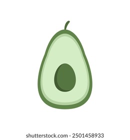 Avocado-Symbol auf Hintergrund