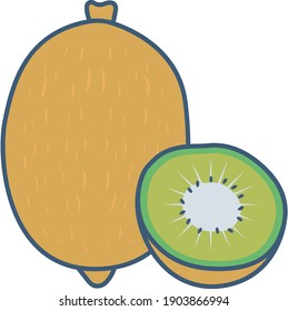 Avocado-Symbol, einzelne Vektorsymbol
