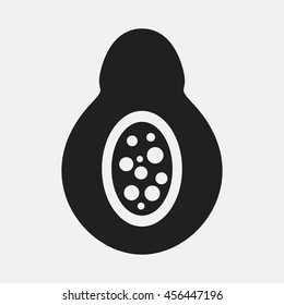 Avocado icon illustration isolated vector sign symbol