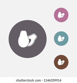 avocado icon illustration vector 
