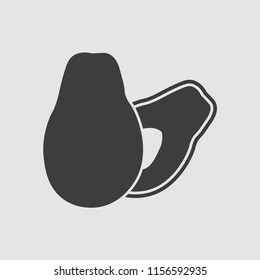 avocado icon illustration vector 