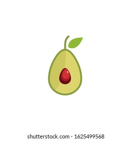 avocado icon illustration vector template