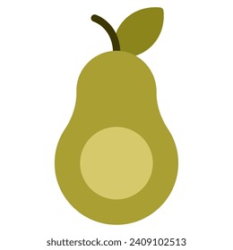 Avocado icon illustration for web, app, infographic, etc