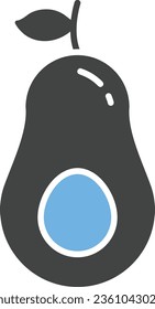 Avocado Icon image. Suitable for mobile application.