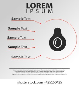 avocado icon. avocado infographics template