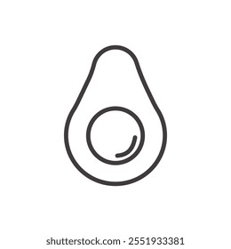 Avocado Icon isolated on white background. Vector icon.