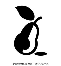 avocado icon isolated sign symbol vector illustration - high quality black style vector icons
