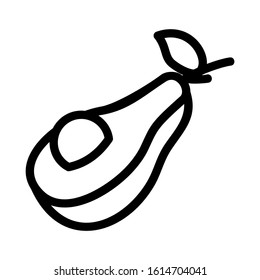 avocado icon isolated sign symbol vector illustration - high quality black style vector icons

