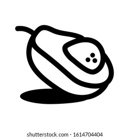 avocado icon isolated sign symbol vector illustration - high quality black style vector icons
