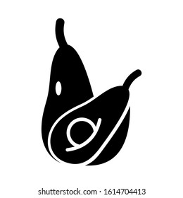 avocado icon isolated sign symbol vector illustration - high quality black style vector icons
