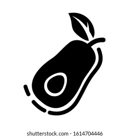 avocado icon isolated sign symbol vector illustration - high quality black style vector icons
