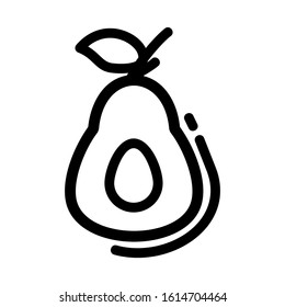 avocado icon isolated sign symbol vector illustration - high quality black style vector icons
