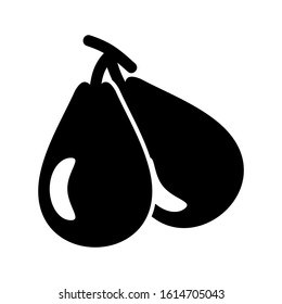 avocado icon isolated sign symbol vector illustration - high quality black style vector icons
