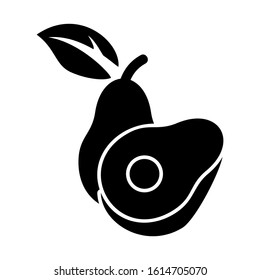 avocado icon isolated sign symbol vector illustration - high quality black style vector icons
