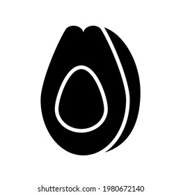 avocado icon or logo isolated sign symbol vector illustration - high quality black style vector icons
