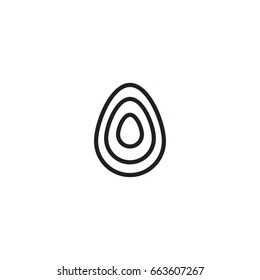 avocado icon. sign design