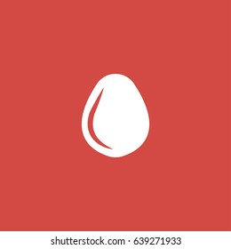 avocado icon. sign design. red background