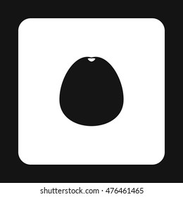 Avocado icon in simple style isolated on white background. Fruit symbol