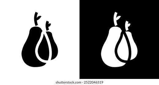 Icono de aguacate Símbolo de Vector simple