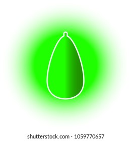 Avocado icon. Avocado sticker. Singe fruit icon from the food collection - stock vector