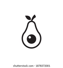 vector de símbolo de icono de aguacate