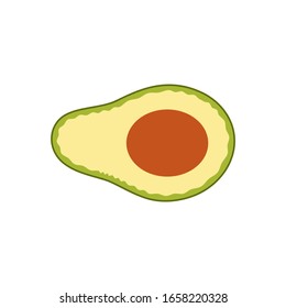 Avocado icon trendy flat design