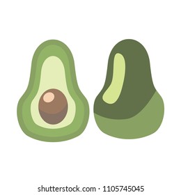 avocado icon vector