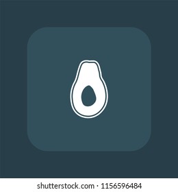 avocado icon vector