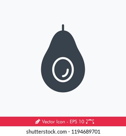 Avocado Icon / Vector