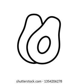 Avocado Icon Vector
