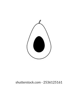 Avocado icon. Avocado vector icon.