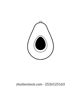 Avocado icon. Avocado vector icon.