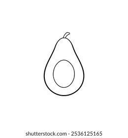 Avocado icon. Avocado vector icon.