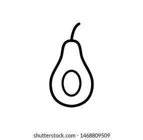 Avocado icon vector design illustration