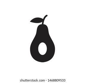 Avocado icon vector design illustration