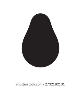 Avocado-Symbol, Vektordesign-Illustration auf weißem Hintergrund