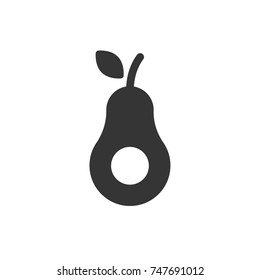 avocado icon vector. avocado icon glyph style