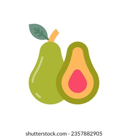Avocado icon in vector. Illustration